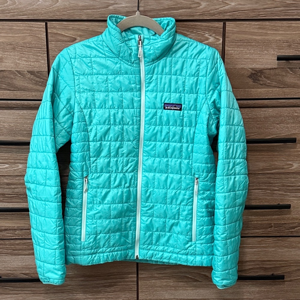 Patagonia Nano Puff Jacket Size Small Strait Blue